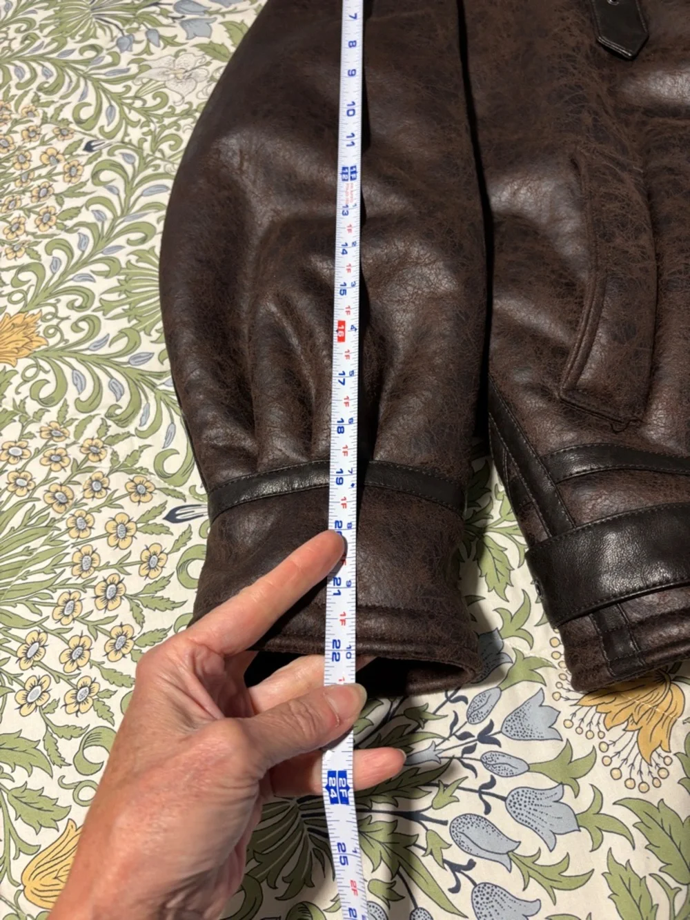 BDG Ella Women’s Chocolate Faux Leather and Faux Shearling Aviator Jacket - Picture 13 of 16